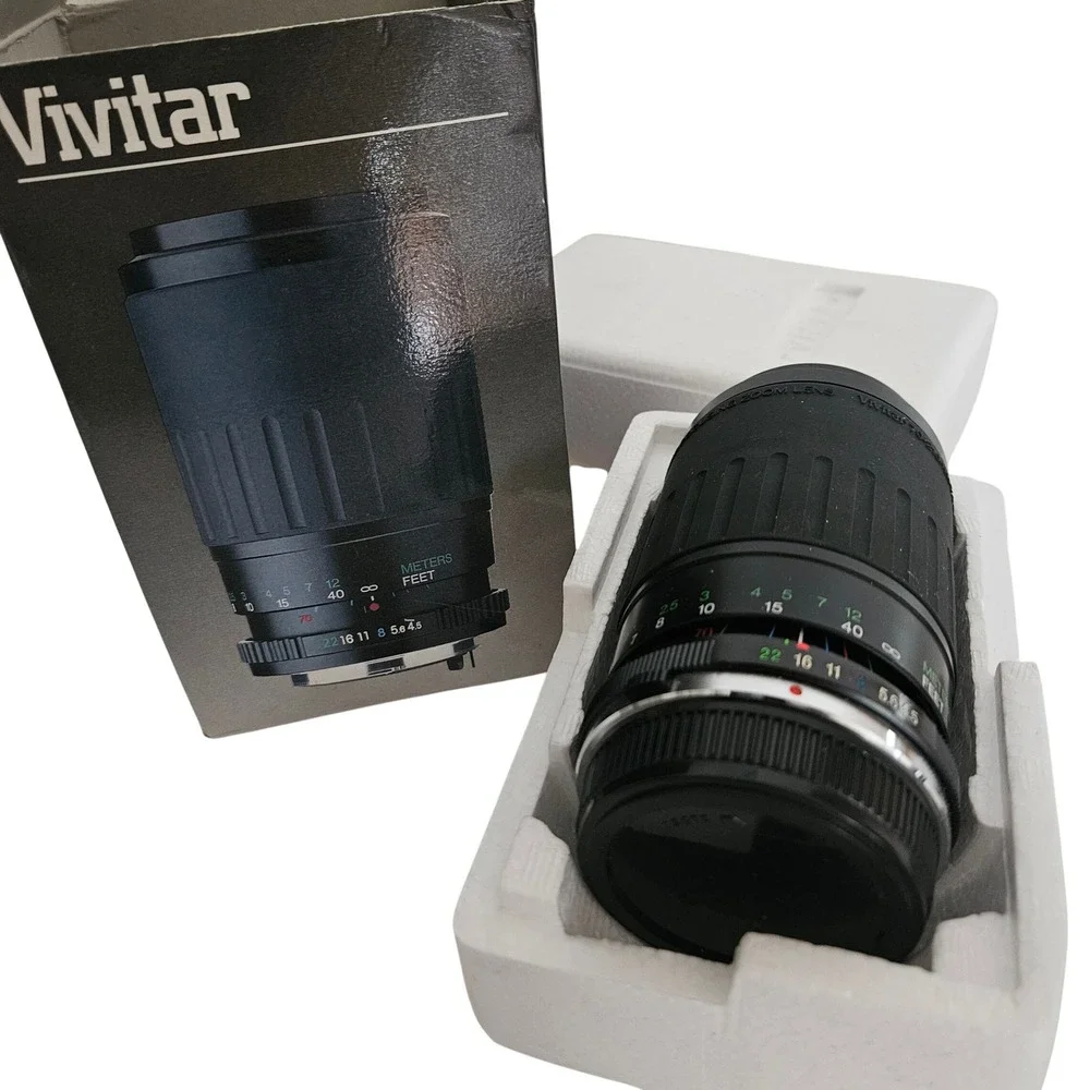 Vivitar 70-210mm f4.5-5.6 Macro Focusing Zoom Lens for Olympus OM Mount MC 52mm